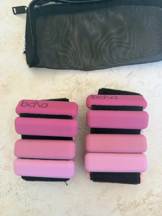 BALA Free People Ombré Pink 1lb Ankle weights set - Picture 2 of 3